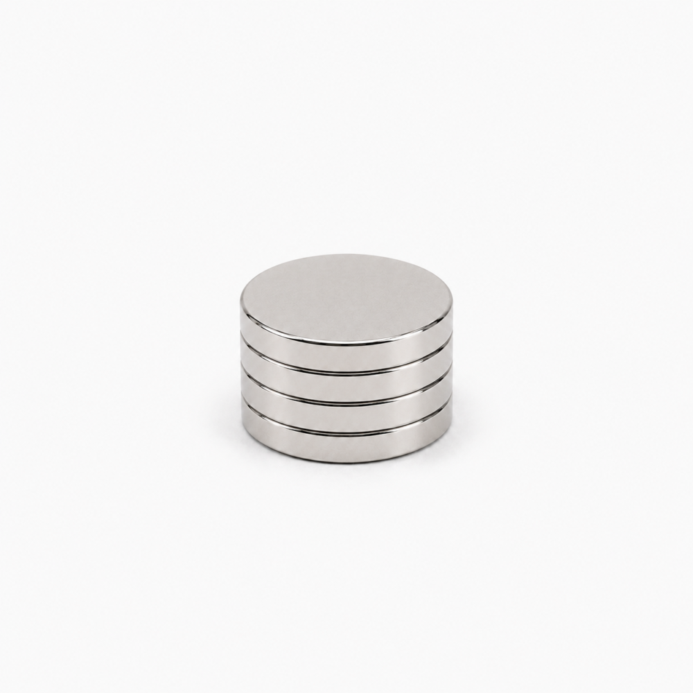 Descripción: Imán de neodimio D14X2 mm, grado N35, Ni-Cu-Ni