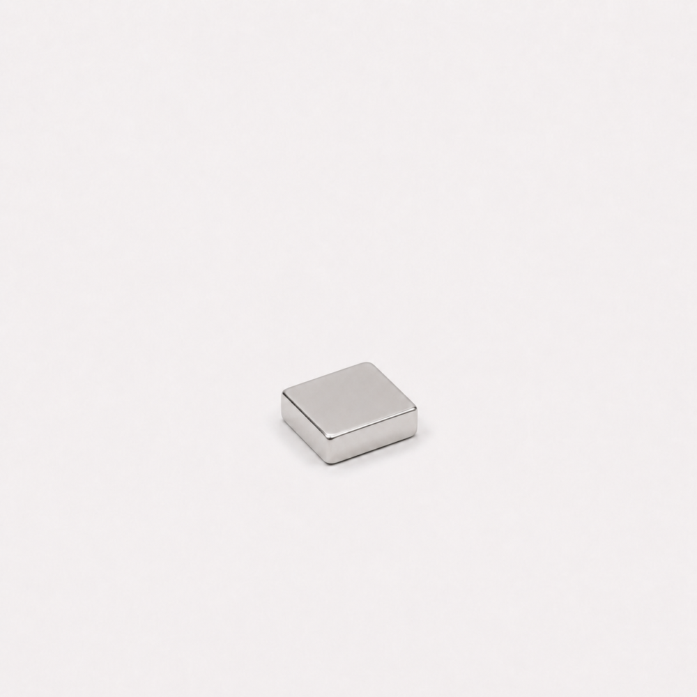Imán de neodimio 12x12x3 mm, grado N35, Ni-Cu-Ni