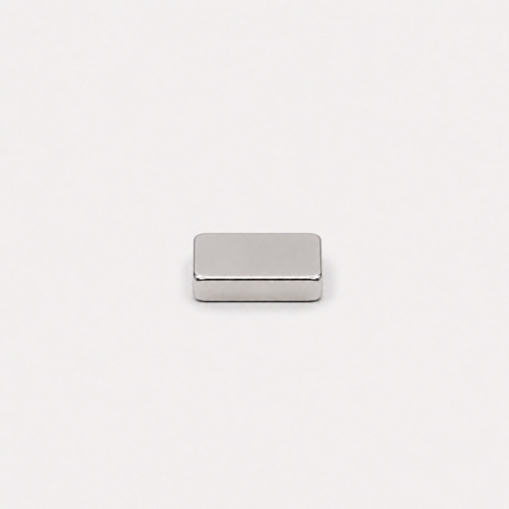 Imán de neodimio 15x10x3 mm, grado N35, Ni-Cu-Ni