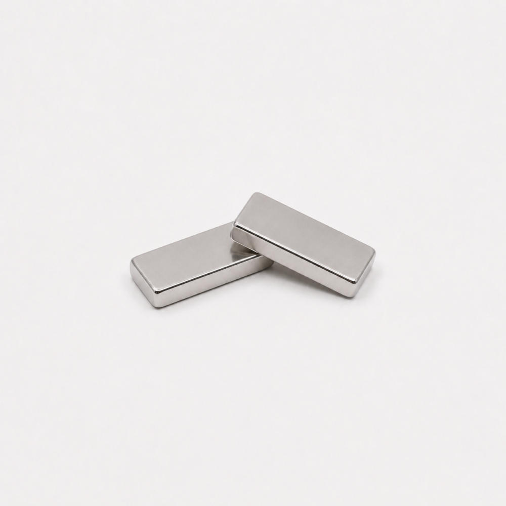 Imán de neodimio 20x10x3 mm, grado N35, Ni-Cu-Ni