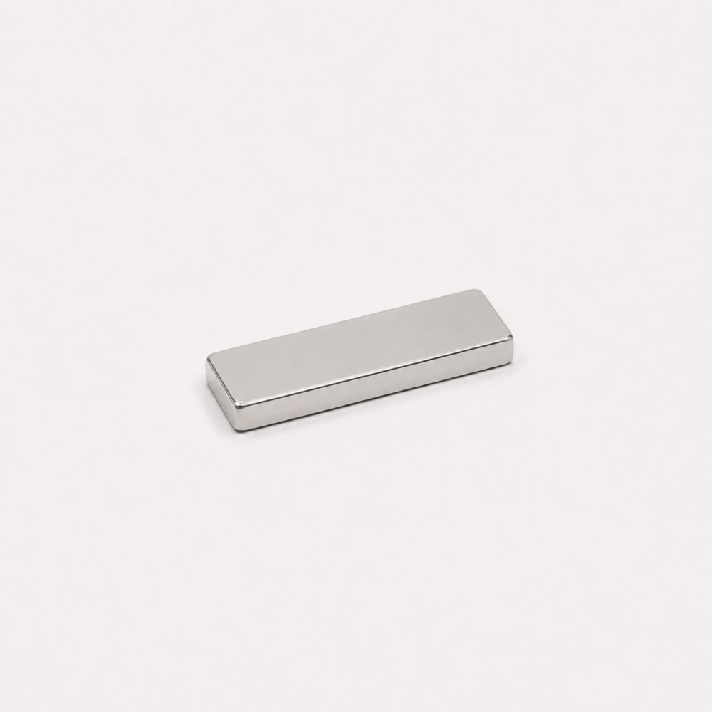 Imán de neodimio 25x10x3 mm, grado N35, Ni-Cu-Ni