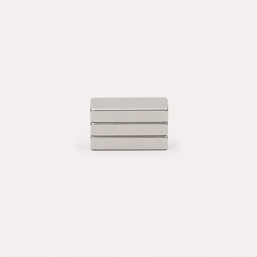 Imán de neodimio 30x10x3 mm, grado N35, Ni-Cu-Ni