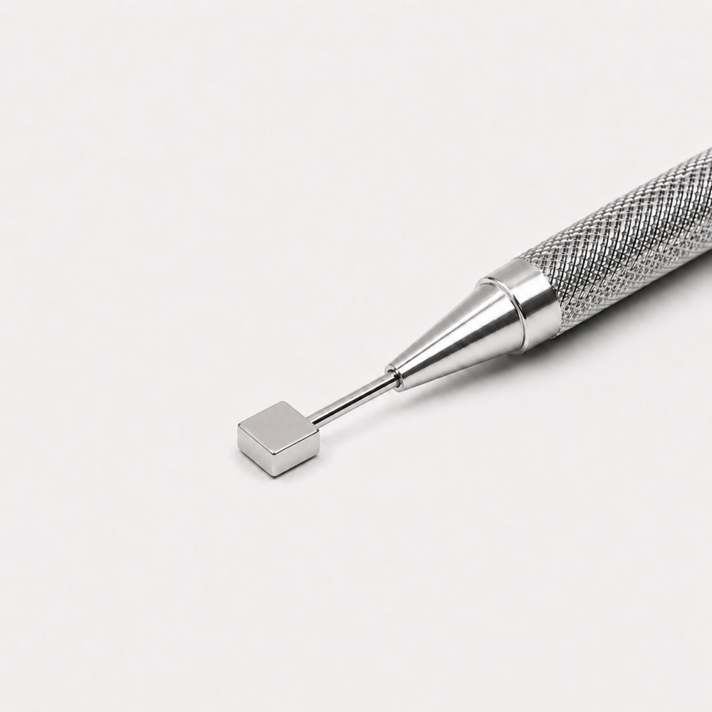 Imán de neodimio 8x8x3 mm, grado N35, Ni-Cu-Ni