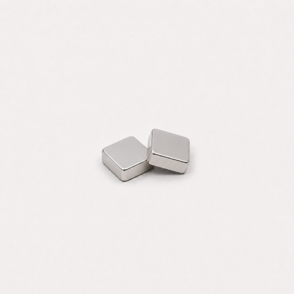 Imán de neodimio 8x8x3 mm, grado N35, Ni-Cu-Ni