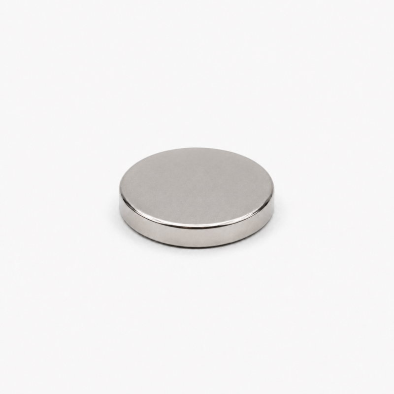 Imán de neodimio D22x2 mm, grado N35, Ni-Cu-Ni