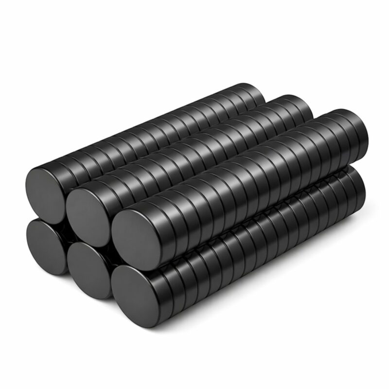 Imán de Neodimio Negro 12x3 mm Imán de Neodimio Redondo Negro 12x3 mm
