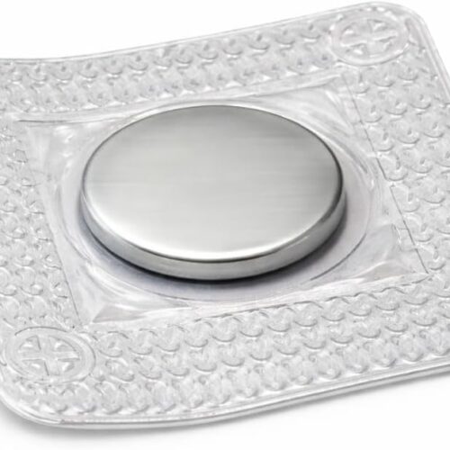 Botón Magnético de Costura 18x2 mm (plata)