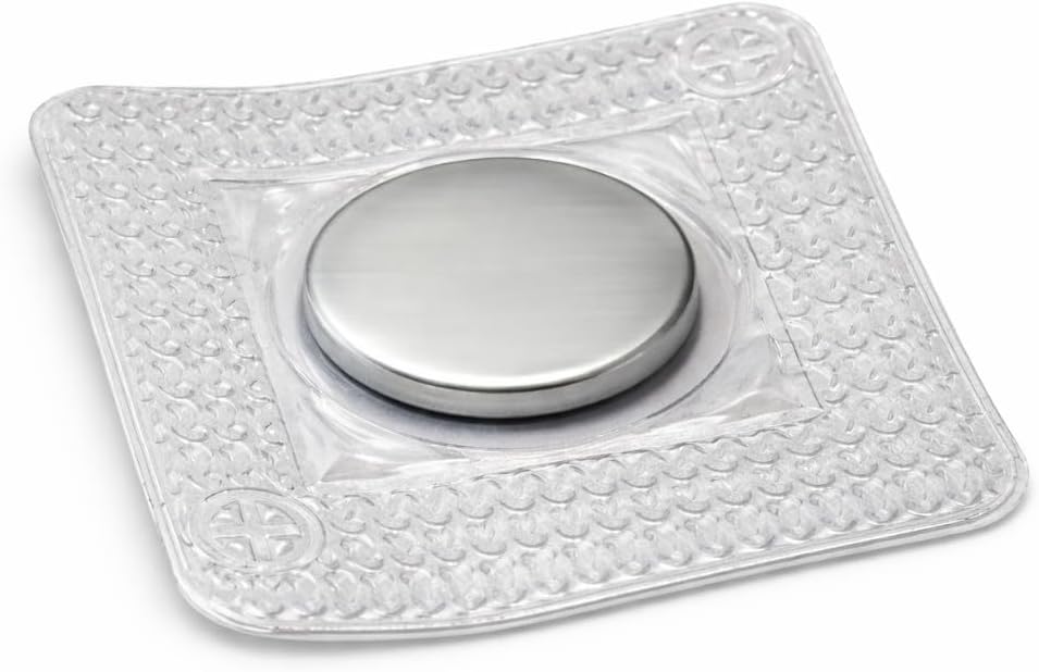 Botón Magnético de Costura 18x2 mm (plata)