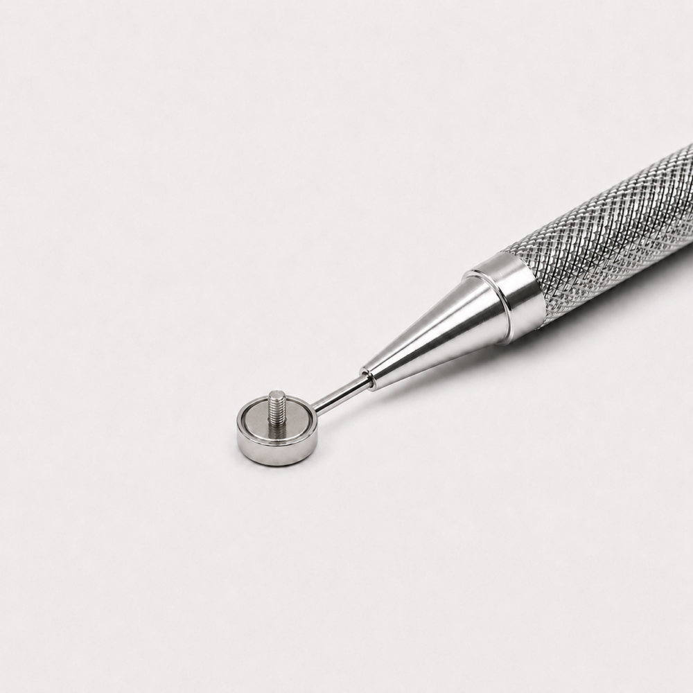 Base Magnética de Neodimio con Vástago Roscado C10 (M3)