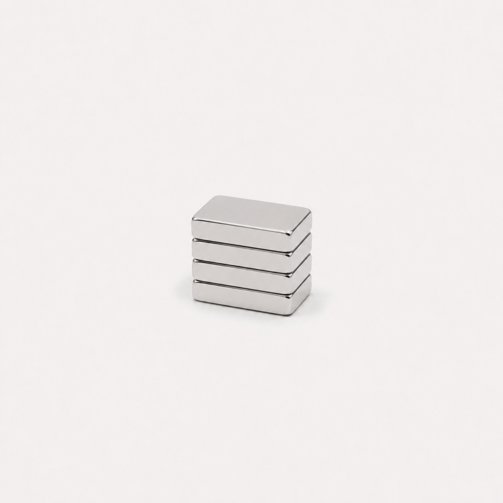 Imán de neodimio 30x20x5 mm, grado N35, Ni-Cu-Ni