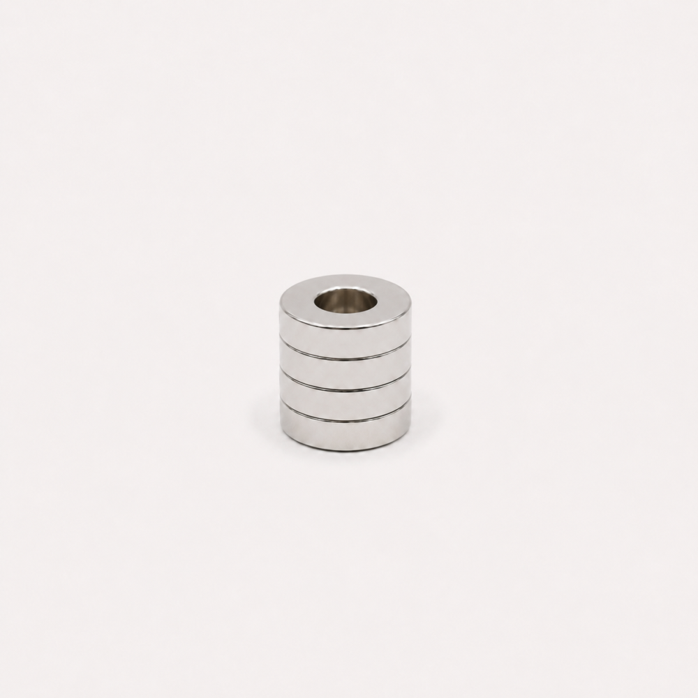 Imán de neodimio D20-10X5 mm, grado N35, Ni-Cu-Ni